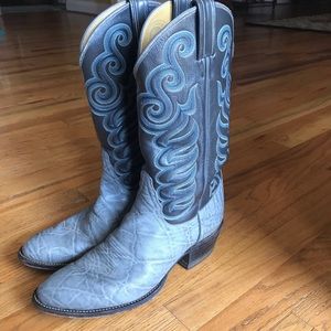 Tony Lama Elephant Skin Cowboy Boots, VINTAGE/RARE